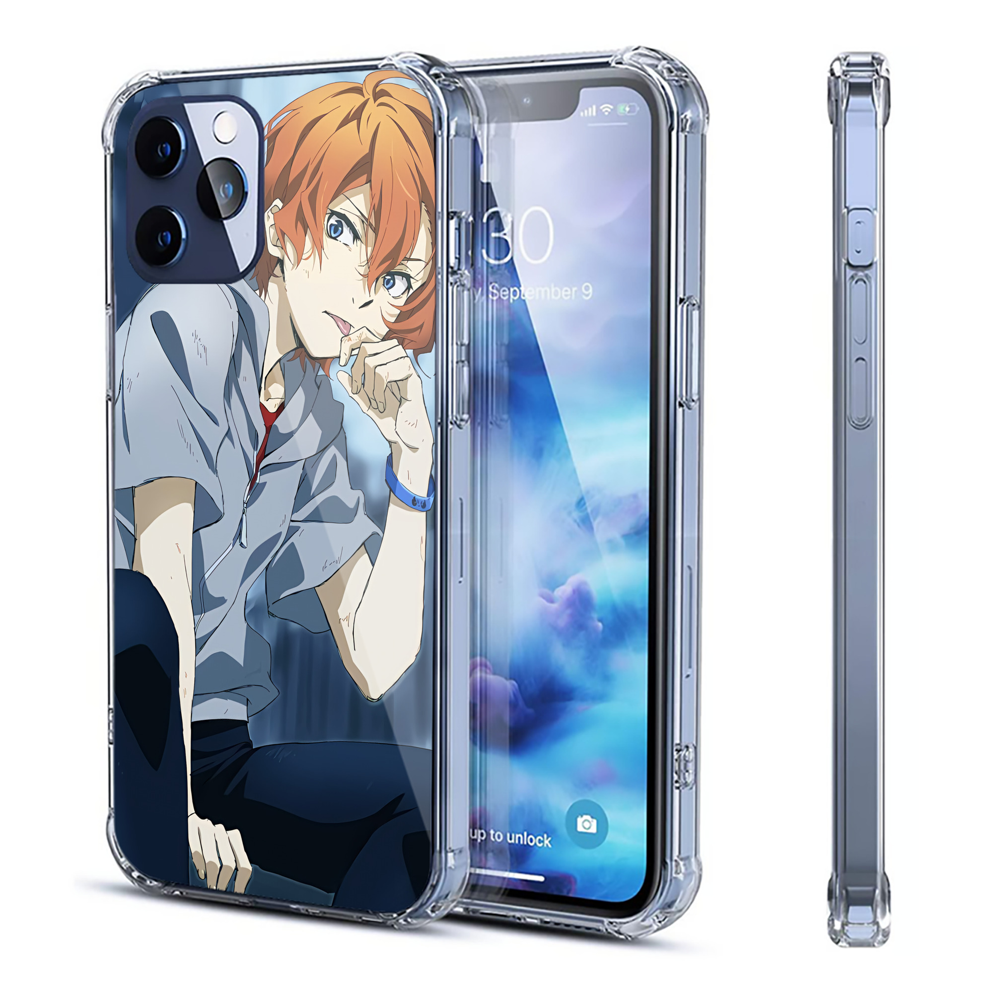（画像用） 文豪ストレイドッグス Bungo Stray Dogs 【iPhone 12シリーズ対応】透明スマホケース（クリアソフトケース）